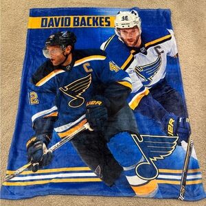 Blue St. Louis Hockey Team Blanket
